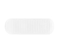Support de pinceaux de maquillage de voyage en silicone souple pour pinceaux de maquillage - Boîte à pinceaux de maquillage pour cadeaux, Grand, Blanc