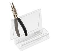 Support de pinces en acrylique | Organisateur de pinces transparent | Support pour outils d'artisanat peu encombrant - Organisateur moderne pour établi de travail, pinces, studio