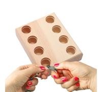 Support de pinces en bois avec plusieurs fentes pour | Organiseur pour outils de bijoux, pour garage, établi, armoire à outils, mécanicien, service clientèle