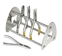 Support de pinces orthodontiques 18,5 x 10,5 cm - En acier inoxydable - Organiseur pour instruments - Orthodontie pour pinces et ciseaux dans la , le laboratoire et le cabinet - Inoxydable