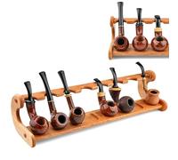 Support de Pipe à Tabac pour 8 Pipes à Fumer Support à Pipe en Bois Fait à la Main,Support de Support à Pipe à Tabac Fait à la Main adapté à la Plupart des Pipes (Pipes Non incluses)