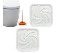 Support de piston de toilette avec double lumineux séché à l'air, porte-outils de nettoyage pour lavabo de salle de bain, organisateur de base à séchage rapide pour pillage et brosses, toilettes