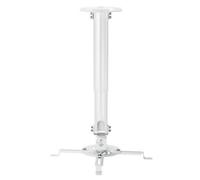AISENS - CP04TSRE-133 - Support Universel éco-Rotatif, inclusif et Extensible de Plafond pour PROJECTEUR 13.5KG, Blanc