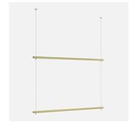 Support de plafond double couche 120 cm pour vitrine de magasin de vêtements commerciaux