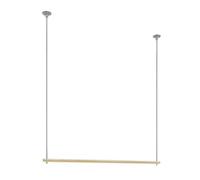 Support de plafond double couche pour magasin de vêtements, 150 cm, tringle à vêtements réglable pour vitrine, marchandisage, support de vêtements commerciaux