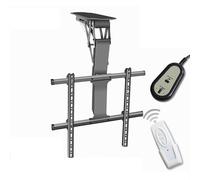 Support de plafond motorisé avec télécommande, levage escamotable caché pour téléviseurs de 32 à 70 pouces, réglage de l'angle rabattable de 0 à 85°