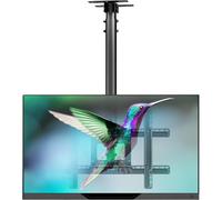 ONKRON Support Plafond TV pour 32-80 Pouces Ecran, Bras Articulé TV Plafond Poids de 68.2 kg - Support TV Plafond Telescopique VESA 100x100-600x400/Accroche Television Mural & Plafond N1L-B Noir