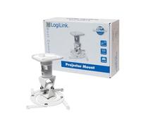 LogiLink Support plafond pour projecteur BP0003, inclinable, rotatif, blanc