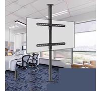 Support de Plafond pour téléviseur inclinable et pivotant, Compatible avec écran LED de 32 à 75 Pouces, TV LCD, Cadre Rotatif à 360 degrés, Support de Sol, cloison de séparation(110-135cm)