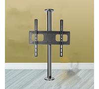 Support De Plafond pour Téléviseur Inclinable Et Réglable, Support Rotatif À 360 Degrés pour Écran LCD, Support De Sol pour Cloison De Séparation, Base Rotative(66-82cm)