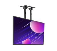 Support de Plafond pour téléviseur - Support de Plafond réglable Noir pour téléviseurs de 60 à 100 Pouces, Support Bipolaire pour écran Simple, Supports de Montage télescopiques in