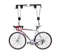 Support de plafond pour vélo, charge maximale 60 kg, support de plafond pour canoës et vélos, support de plafond pour vélos, élévateur de vélo avec corde pour garage, cave