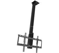 Support de plafond réglable motorisé pour TV avec télécommande, rotation manuelle à 360°, convient aux téléviseurs de 3288,5 cm, parfait pour le home cinéma et l'installation de divertissement