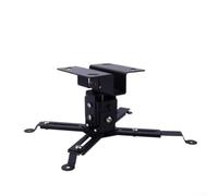 Support de plafond réglable pour projecteur à profil bas, support en métal avec extension verticale de 12 cm, convient pour home cinéma, bureau, salle de classe, noir ou noir