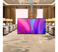 Support De Plafond Réglable pour Téléviseur - Support De Colonne Montante Motorisé avec Télécommande, Support De Plafond Motorisé(70cm)