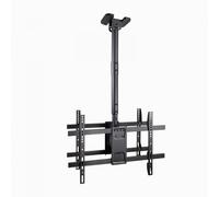 Support de Plafond Tooq pour 2 Écrans 43-86 - Angle de Rotation 180º - Inclinable - Gestion des C