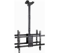 TooQ Support de plafond LPCE2286TSLI-B 2 écrans 43-86" inclinable 180° 50kg VESA 600x400 Noir