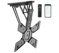 Maclean Support de plafond électrique pour TV - Support motorisé pour 23-55" - Inclinable de 0 ° à -75 ° - Télécommande avec fonction mémoire - Contrôle par application Tuya - VESA jusqu'à 400 x 400 -