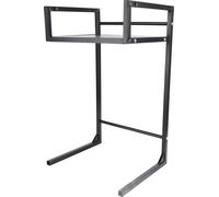 Support de plan de travail pour micro-ondes K��che Utensil Tablager Wasserabsicherer Rack d'organisation en acier au carbone avec 3 crochets