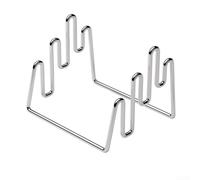 Support de planche à découper en acier inoxydable 430 avec facteur de forme minimaliste et stabilité mécanique optimisée grâce à la géométrie de la base et à l'alignement des fentes
