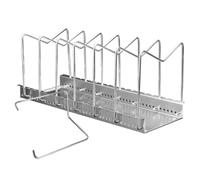 Support de planche à découper, organisateur de rangement de cuisine, support de planches à découper antidérapant avec 7 compartiments, solution d'économie d'espace pour armoire, -manger, salle à