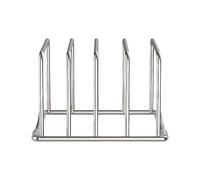 Support de planche à découper | Organisateur fin en acier inoxydable, étagère de rangement antidérapante pour cuisine, bureau ou maison | Planches, poêles, ustensiles de cuisine et livres