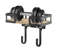 Support de planche à repasser, support mural avec crochets réglables de 13,6 kg pour buanderie, couture, économie d'espace (noir)