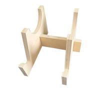 Support de planche d'équilibre à roulettes-support de rangement en bois, organisateur de incurvé robuste, construction en bois naturel, 8,66x7,87x5,43 pouces 360g | Accessoire d'entraîneur d'é