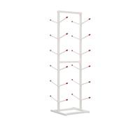Support De Plancher De Support De Planche À roulettes, Organisateur De Planche À roulettes, Support De Rangement De Snowboard Autoportant, for Salle De Sport À Domicile(White,6-Layer)