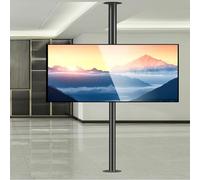 Support de Plancher de télévision - LCD TV TV à 360 degrés de Trame Rotatif du Cadre de Plancher, s'adapte à l'écran à LED de 32-75 Pouces, Rack Rotation de paroi de partition Armoire