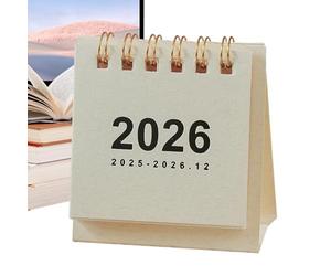 Support de planificateur annuel - Agenda de table compact, accessoire de planification au design épuré | Papier construit 2.56x2.76x1.18in Format de bureau léger système de mensuel approprié ens