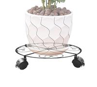 Support de plante à roulement - MOVER TATTEUR POTTO, BASSE CADDY GARDEN | Support de jardinière durable pivotant, roues de support de bouche de fleur lourde pour le mouvement de la maison