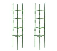 Support de plante de tomate pour plantes de jardin, cadre d'escalade robuste, portable, tuyau en acier résistant à la rouille, facile à installer, design léger et peu encombrant (2 kits)