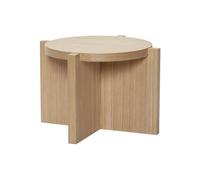 Support de plante en bois beige, à poser, formes géométriques - Hübsch, Nomade - 30x30x20 cm