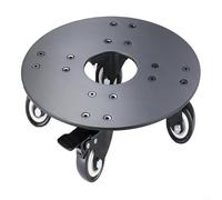 Support de plante en métal robuste avec roulettes verrouillables et base roulante conçu pour les grands pots offrant stabilité et mobilité sur les planchers en bois dur et les surfaces moquettes