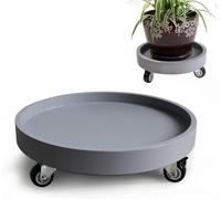 Support De Plante en Pot avec roulettes - Caddy Plante 30cm 40cm 50cm 60cm - Support De Pot De Fleur sur Chariot à roulettes - Idéal pour L’intérieur Et L’extérieur, Grey, 40cm/16In