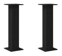 Support de plante moderne - vidaXL - 2 pièces - Chêne noir - 30x30x95 cm - Bois d'ingénierie - Intérieur et extérieur