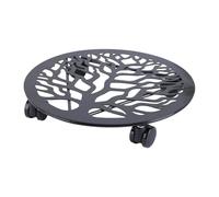 Support de plante roulant en fer pour intérieur et extérieur avec roulette ronde pour rangement de balcon robuste avec roue de support