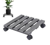 Support de plante sur roulettes - Plateau de jardinière roulant robuste | Vaisselle en fer renforcé avec roulettes verrouillables, pot industriel, base botanique mobile pour extérieur, intérieur