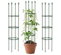 Support de plantee Extensible Robuste 3 pièces 152 cm | Cages à tomates - Cage tomates poivrons Jardins | pour Patio Jardin Serre Ferme extérieur Pots jardinières légumes Fruits Fleurs