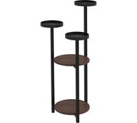 Support de plantes en bois Outsunny, étagère à fleurs à 5 niveaux, étagère à plantes, escalier à fleurs, support de fleurs pour jardin, balcon, brun, 28 x 28 x 87 cm