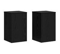 vidaXL Support de plantes en MDF Rectangulaire 30x30x50 cm Chêne noir mat Intérieur