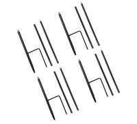 Support de plantes en métal résistant à la corrosion - Crochet à suspendre pour terrasse, pelouse, plage, mangeoire à oiseaux - Noir