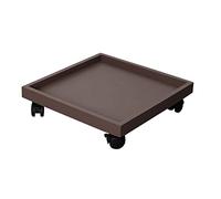 Support de plantes étanche sur roulettes - Chariot à plantes mobile pour utilisation intérieure/extérieure, panier à plantes en pot avec roulettes, rouleaux de jardinière carrés, 30 cm/12 po