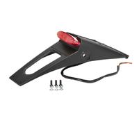 Support De Plaque Avec Éclairage De Plaque Arrière Enduro Moto Noir