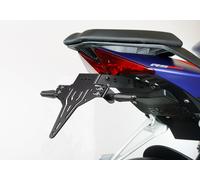 Support de plaque d’immatriculation PROTECH en acier inoxydable thermolaqué noir, noir