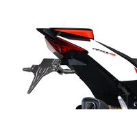 Support de plaque d’immatriculation PROTECH en acier inoxydable thermolaqué noir, noir