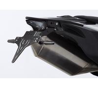 Support de plaque d’immatriculation PROTECH en acier inoxydable thermolaqué noir, noir