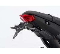 Support de plaque d’immatriculation PROTECH en acier inoxydable thermolaqué noir, noir