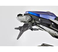 Support de plaque d’immatriculation PROTECH en acier inoxydable thermolaqué noir, noir